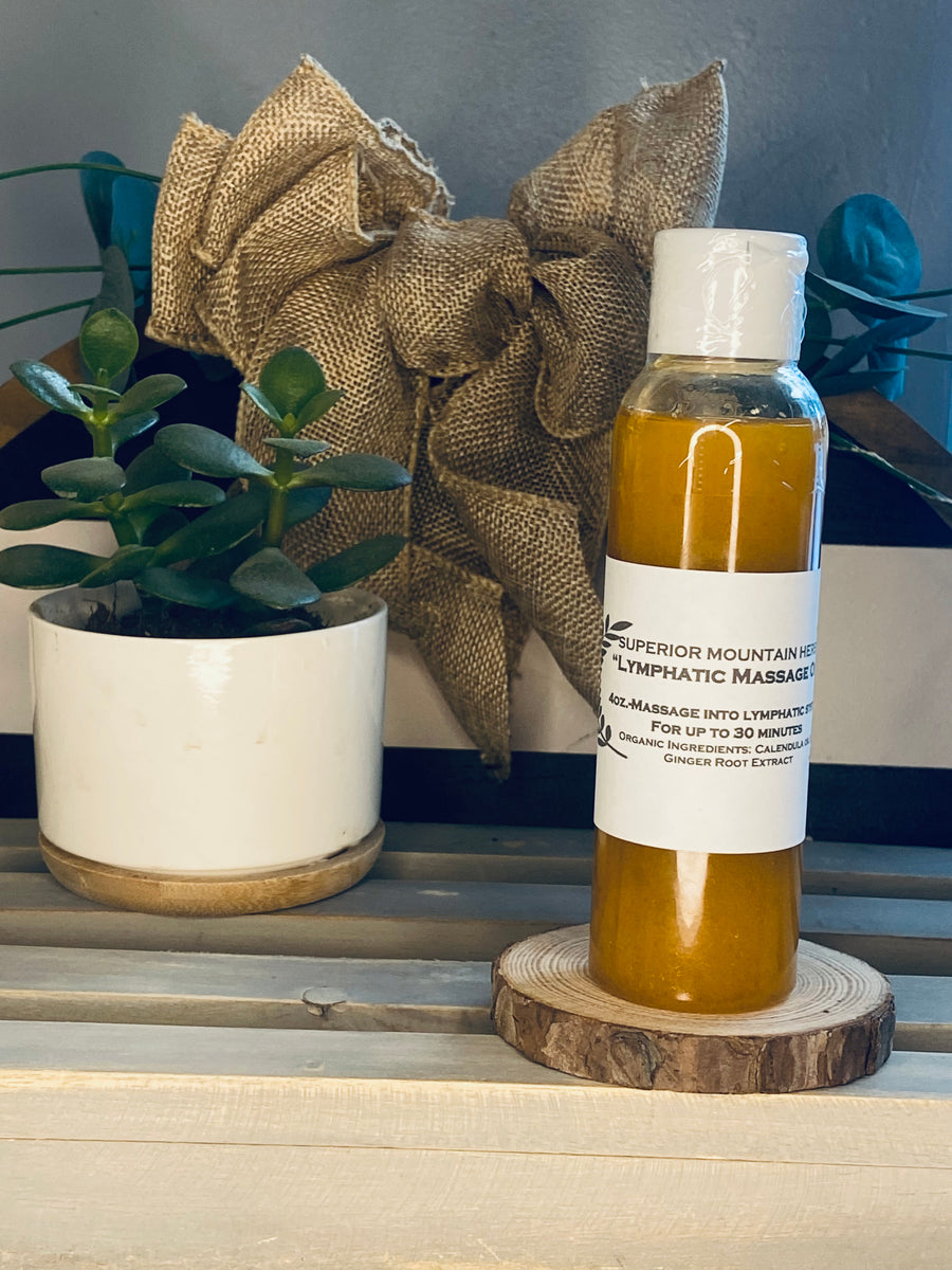 Lymphatic Massage Oil 4 oz. Superior Mountain Herbs