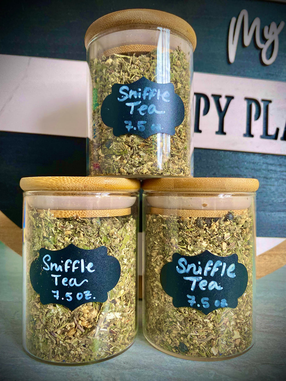 Sniffle Tea Jar